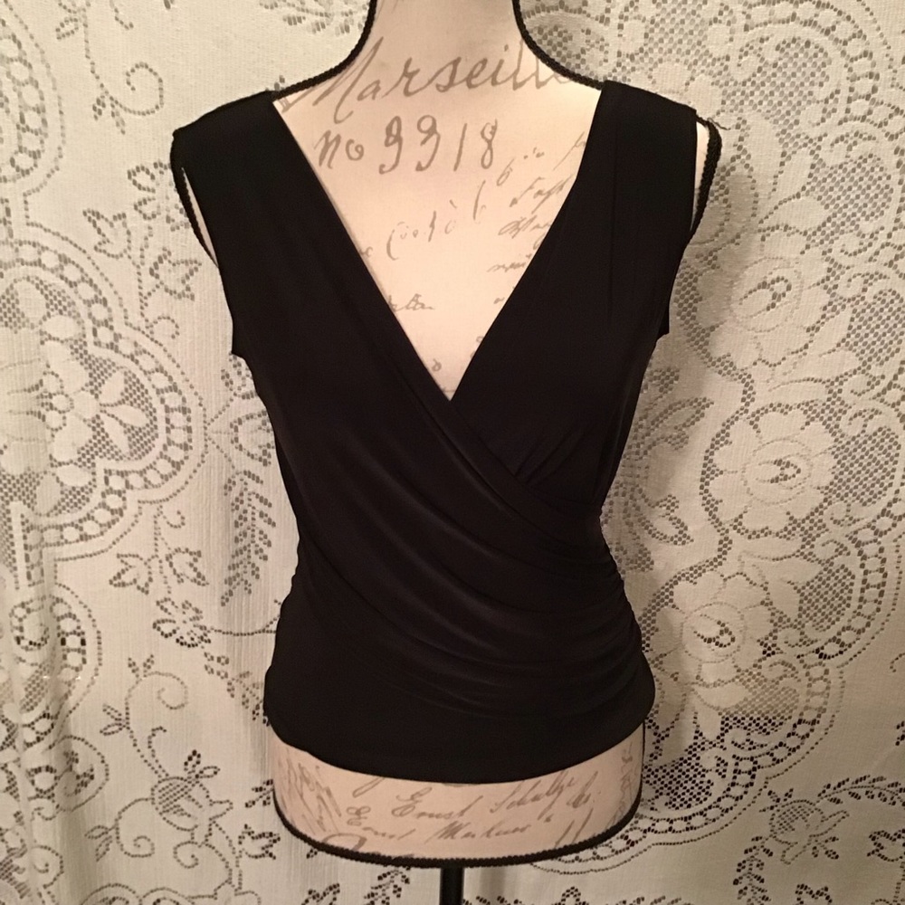 📌3/$20 - Silky Crisscross Draped Sleeveless Top